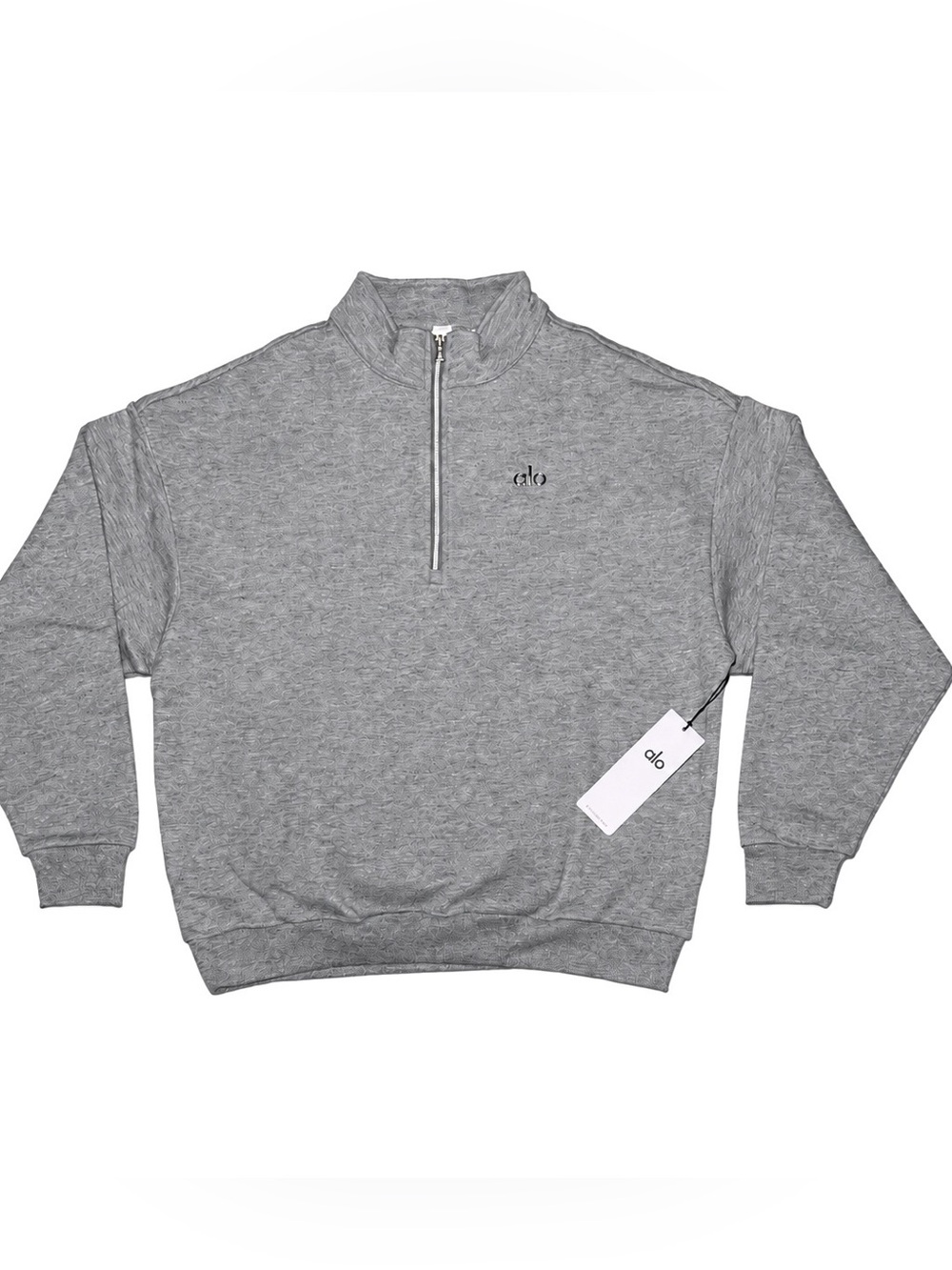 Alo Yoga Accolade Quarter Zip Pullover - Grey (sku U3040RG-grey)